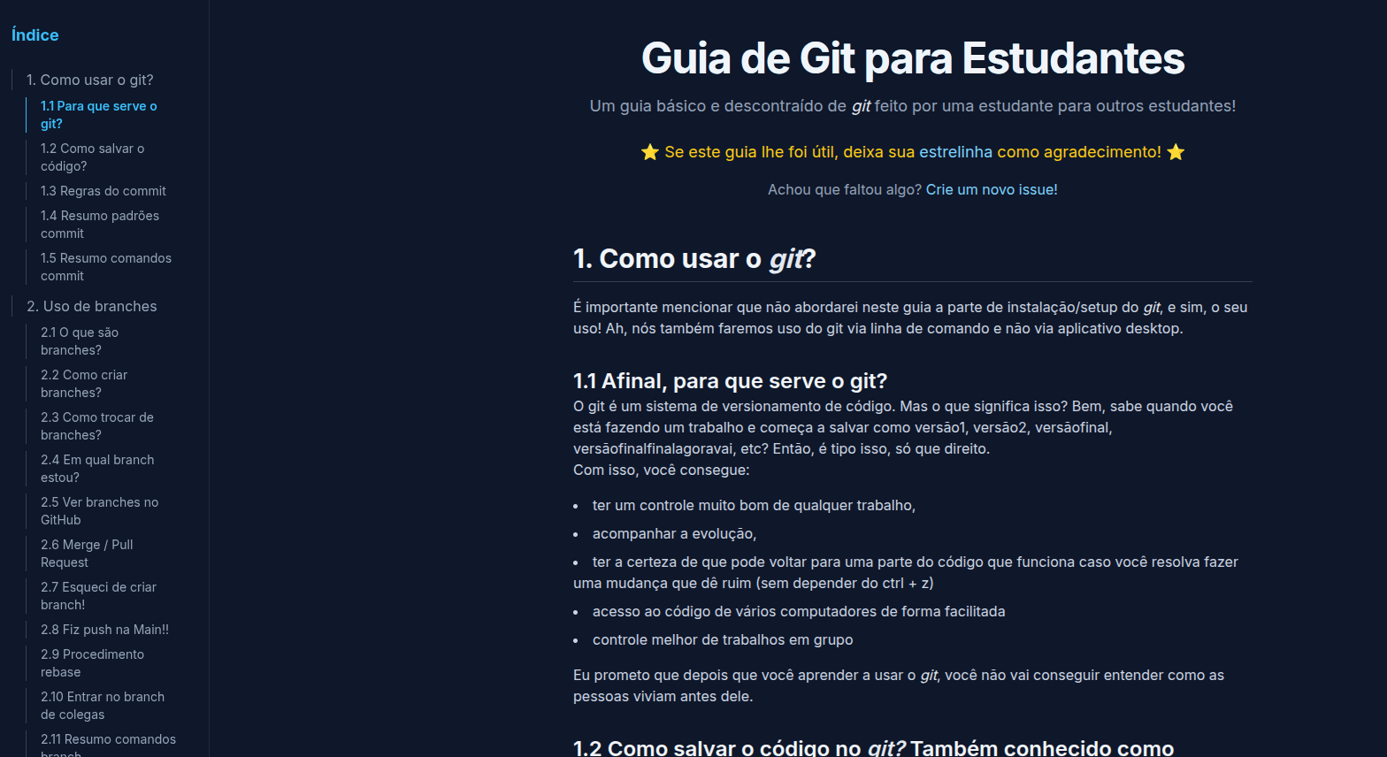 Ilustração sobre Git